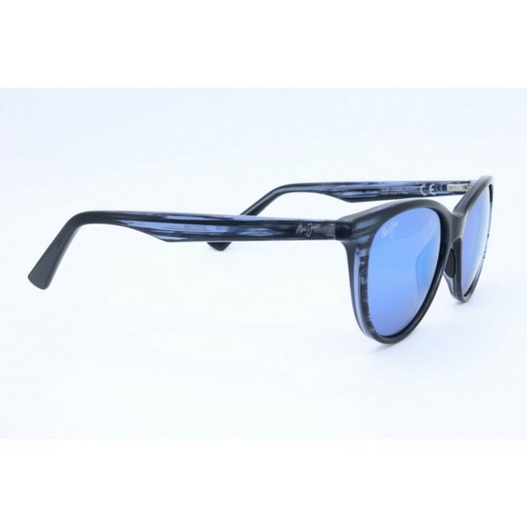 Maui Jim Cathedrals MJ 782-03S Oval Black Sunglasses Polarized Blue Lenses (A) main image 5